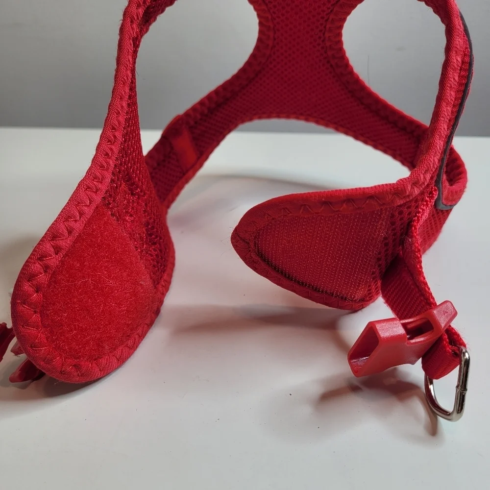 Petifine Step in Red Soft Dog Harness Size Small